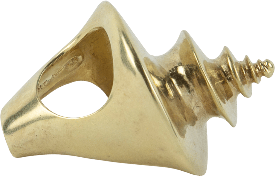 Paul Oudet Bronze Shell Ring