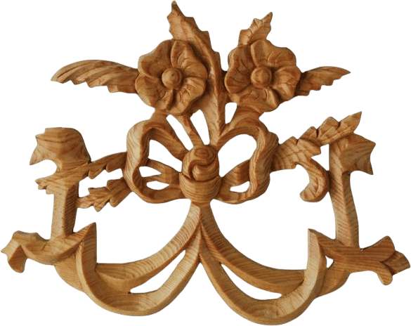 Flower & Bow Centerpiece - 456 - Wild Goose Carvings
