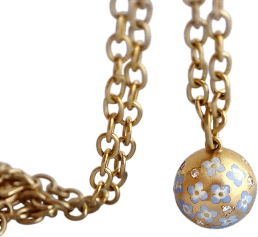 Hydrangea Pom Pendant