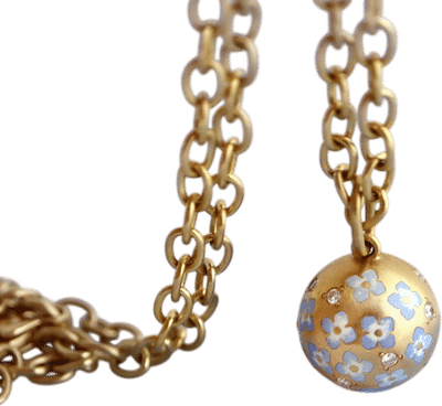Hydrangea Pom Pendant