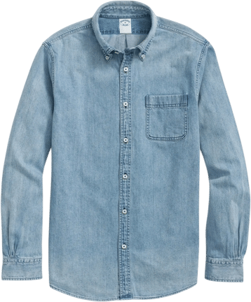 Archival Denim Shirt in Cotton Twill