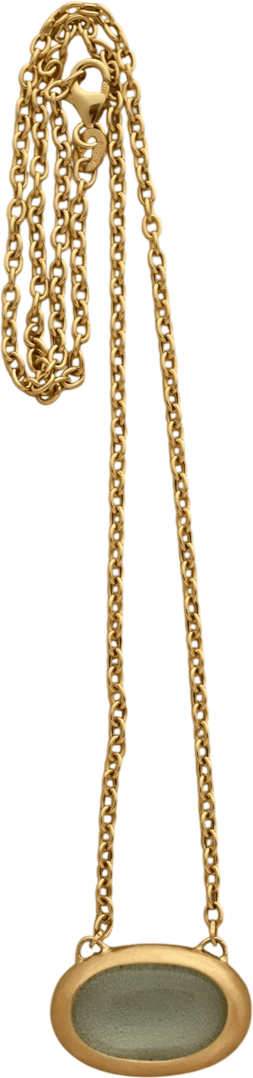 Aquamarine Window Necklace