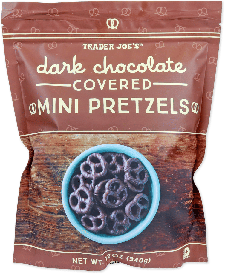 Trader Joe’s dark chocolate covered pretzels
