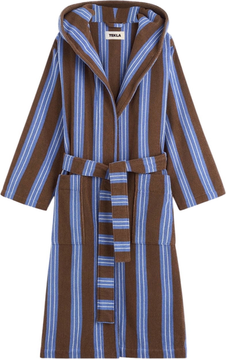 Organic Cotton Striped Bathrobe