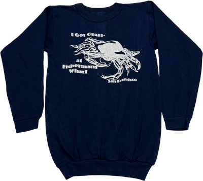 Vintage 70s San Francisco 'I Got Crabs' Sweatshirt
