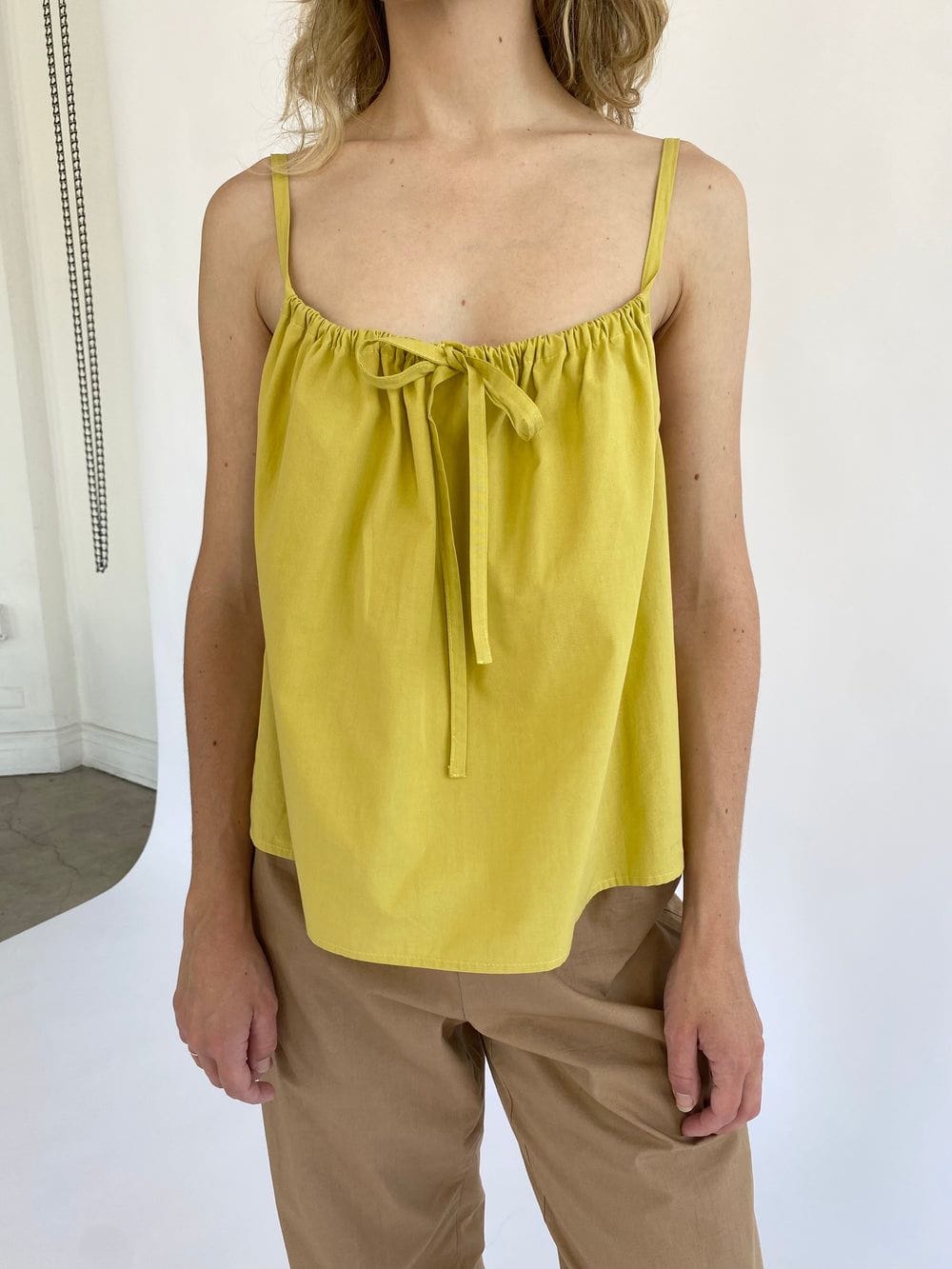 Brooke Callahan Bow Top - Yellow