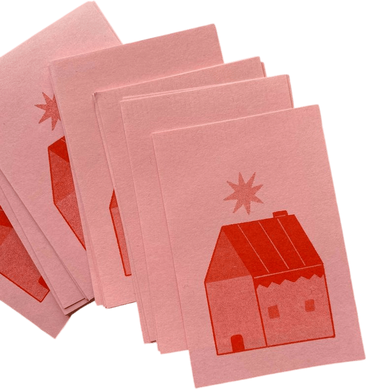 House Home Mini Riso Cards