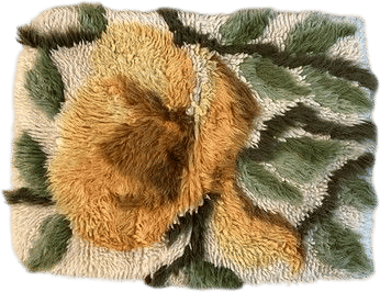 Vintage Floral Rya Rug