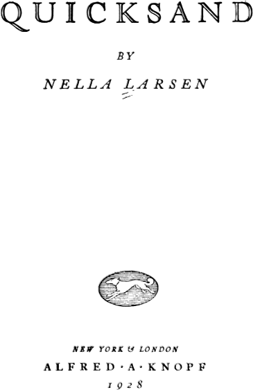 Quicksand by Nella Larsen
