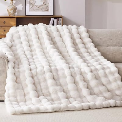 Faux Fur Throw Blanket