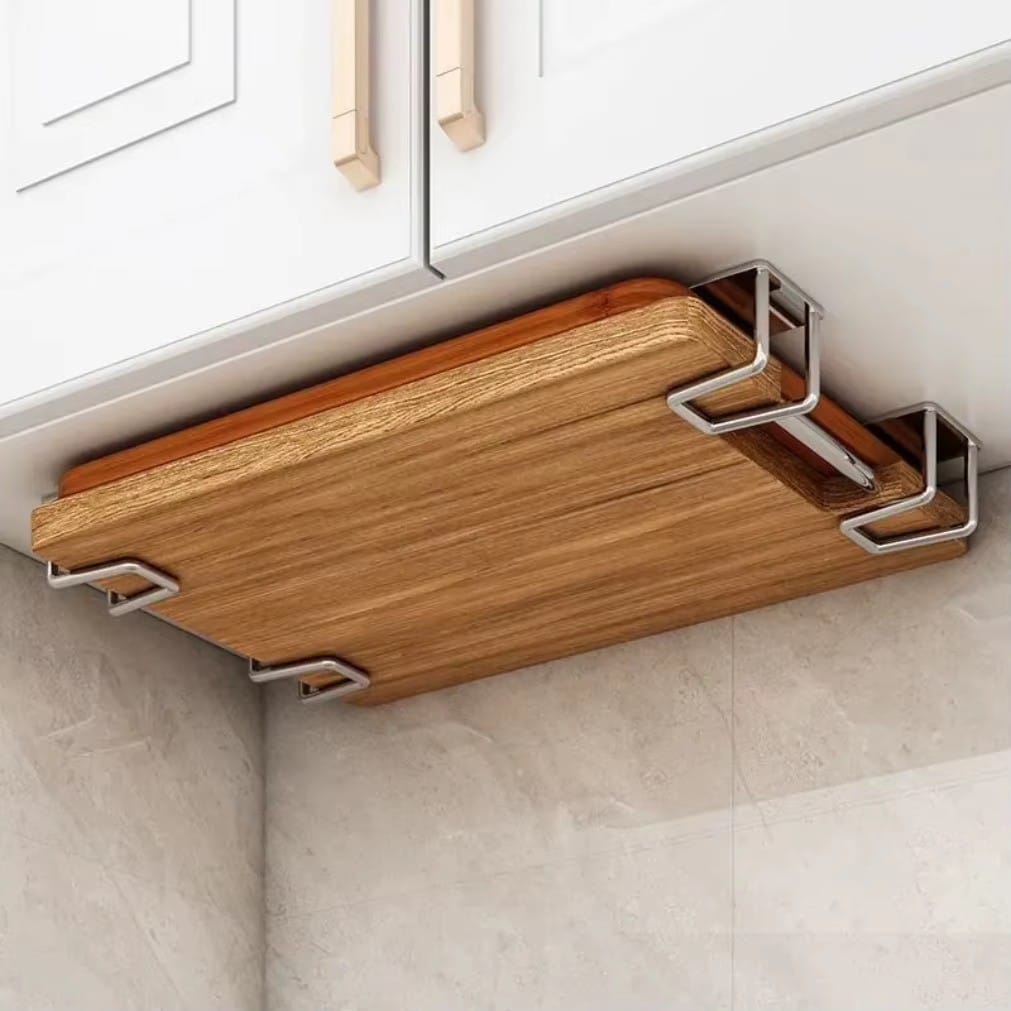 Under-Cabinet Cutting Board Rack