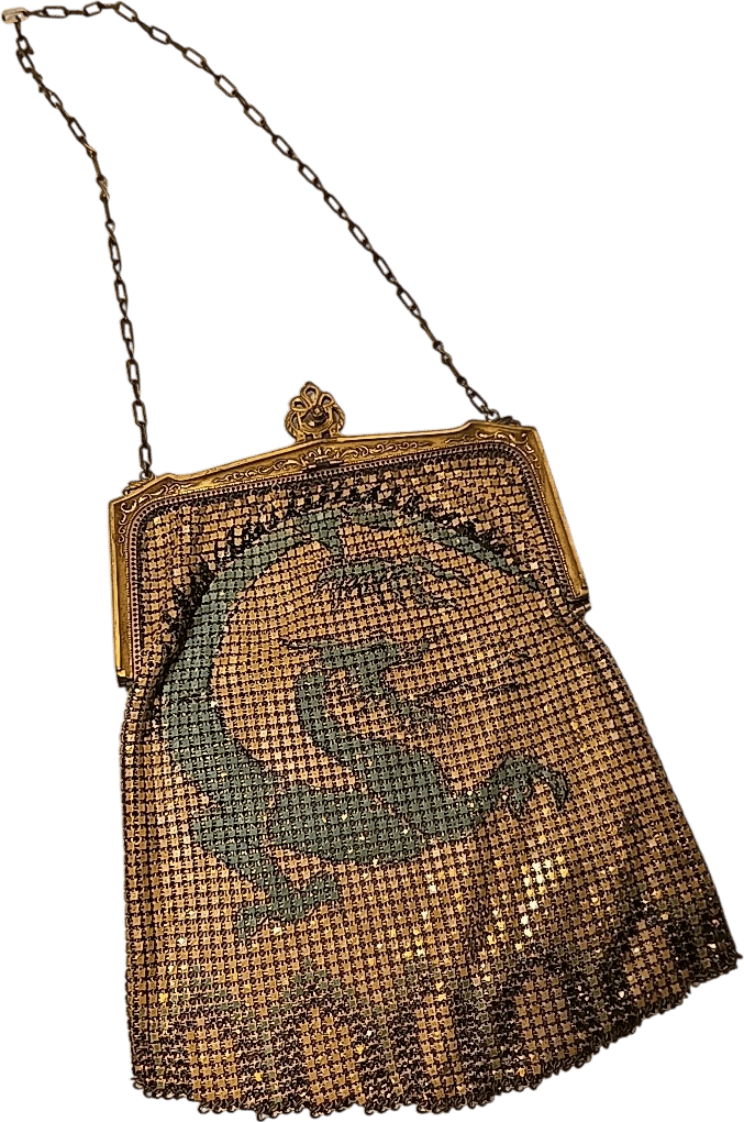 Whiting & Davis 1920s Dragon Mesh Purse