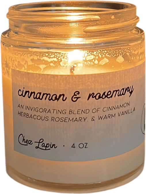 Chez Lapin Cinnamon & Rosemary Soy Candle