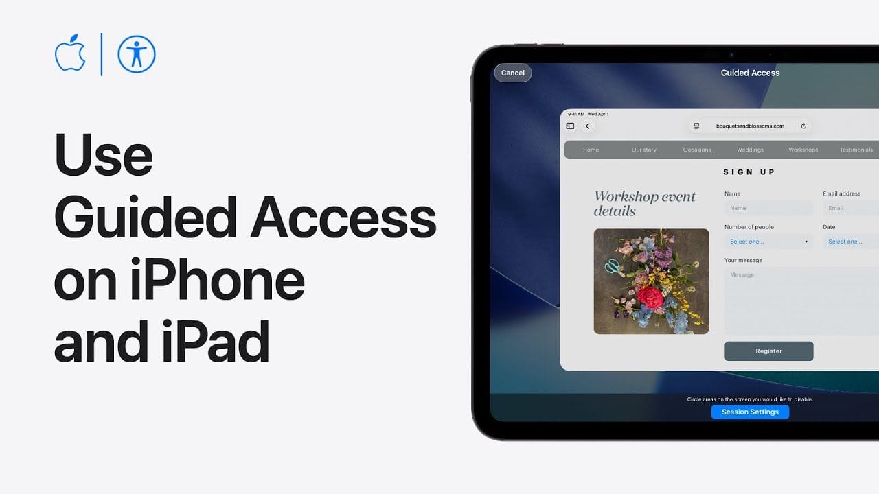 Guided Access on iPhone/iPad