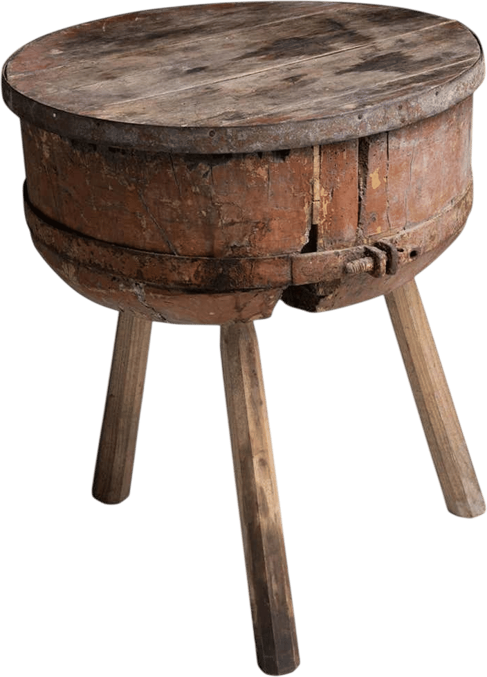Butcher Block Table, France circa 1900