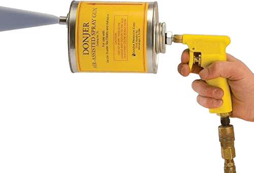 Air-Assisted Flocking Gun with Canister