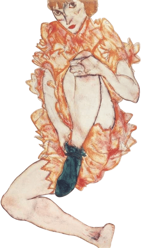 The Green Stocking (Egon Schiele)