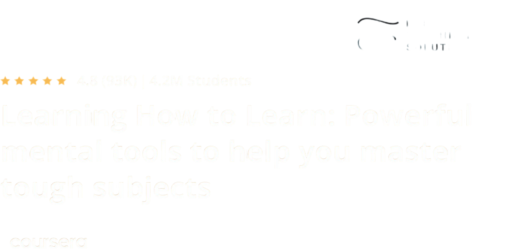 Learning How to Learn: Powerful mental tools