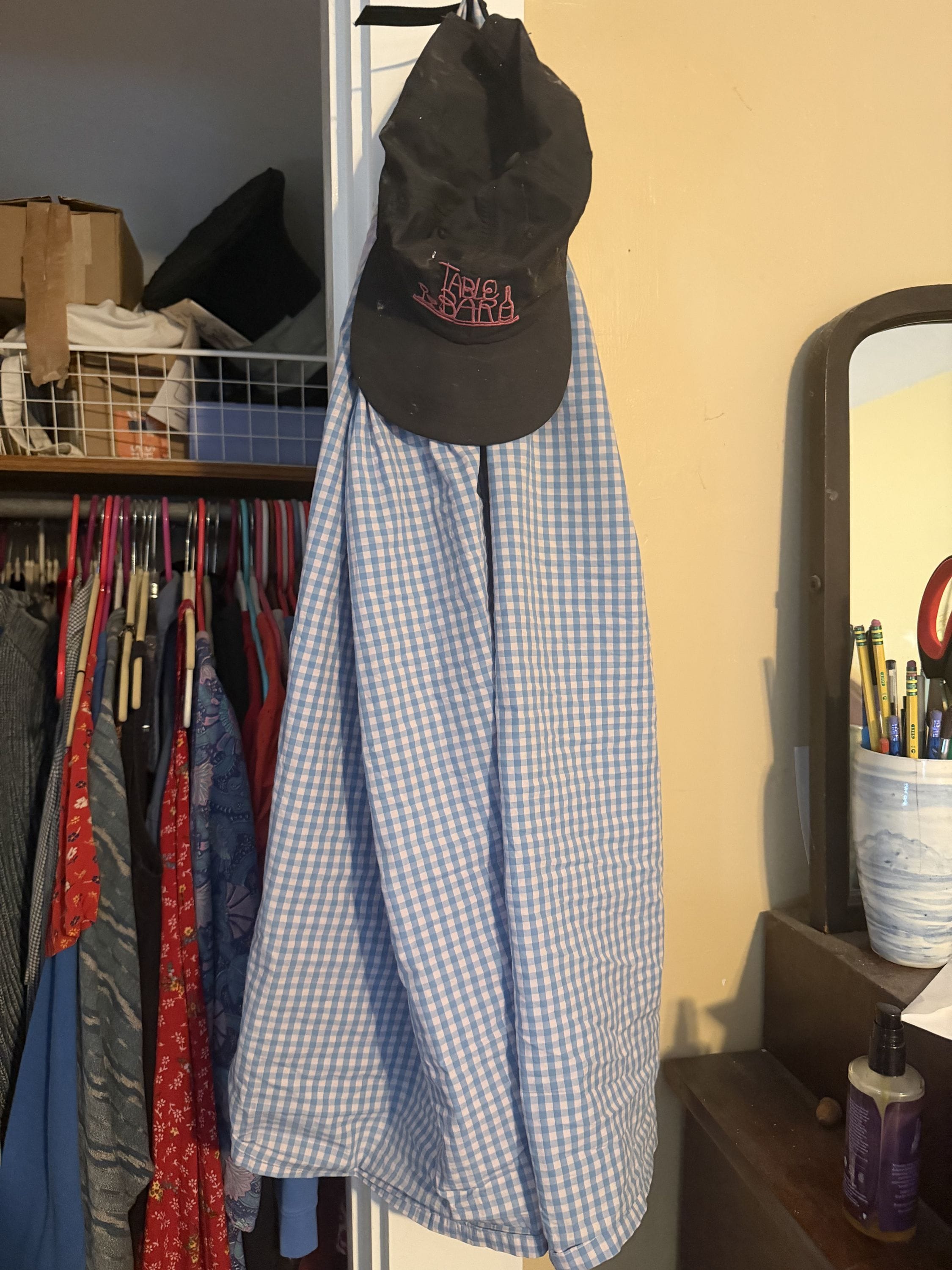 Hanging up your nightgown on a hook like it’s a robe