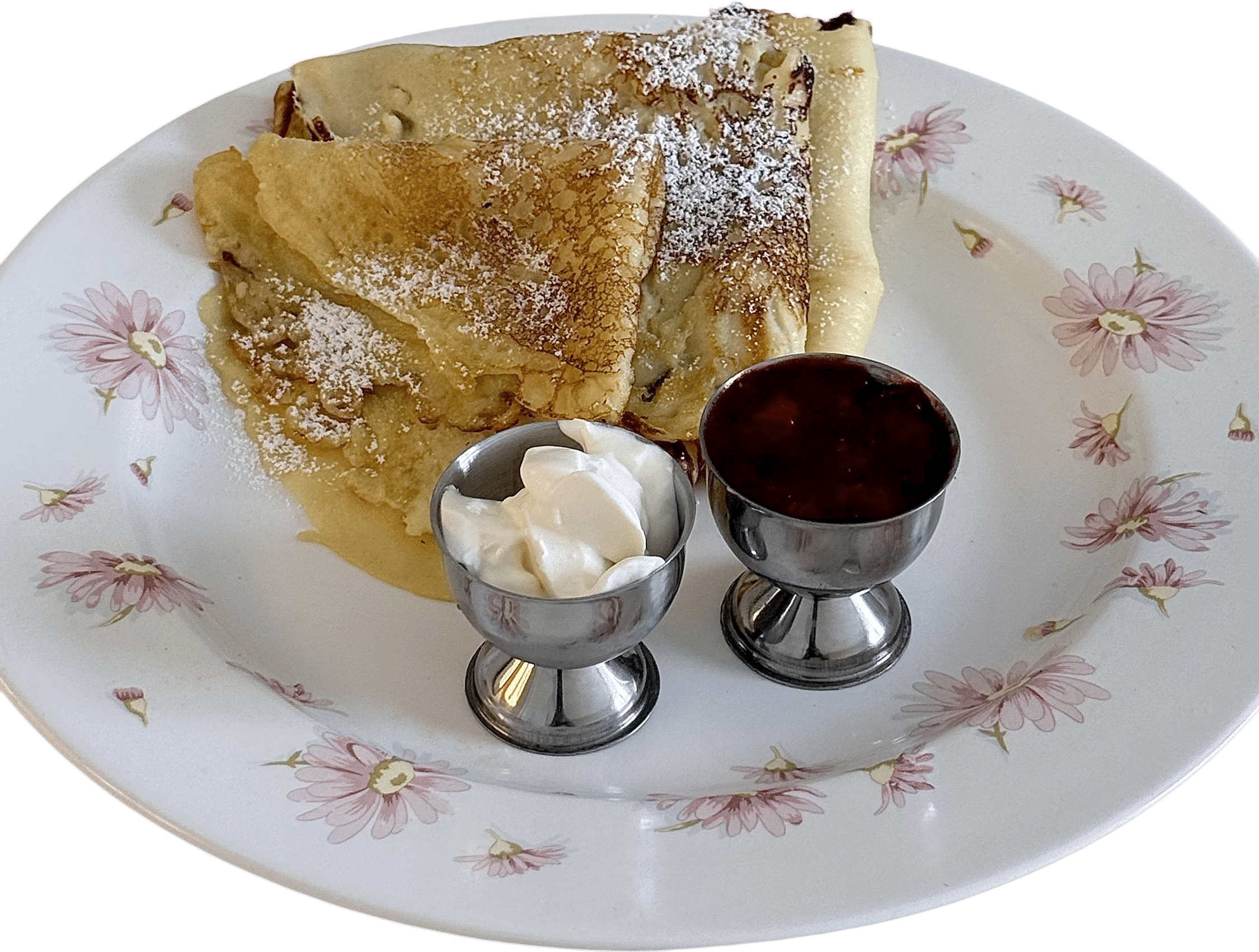 Blinchiki and Strawberry Compote