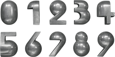 Sculptural House Numbers