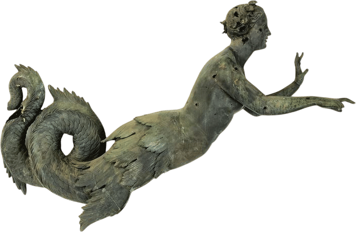 Bronze Mermaid Figurehead (19th Century)