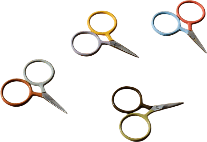 Two Tone Circle Mini Scissors