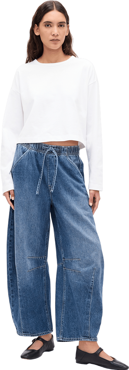 Mid Rise UltraSoft Easy Horseshoe Jeans