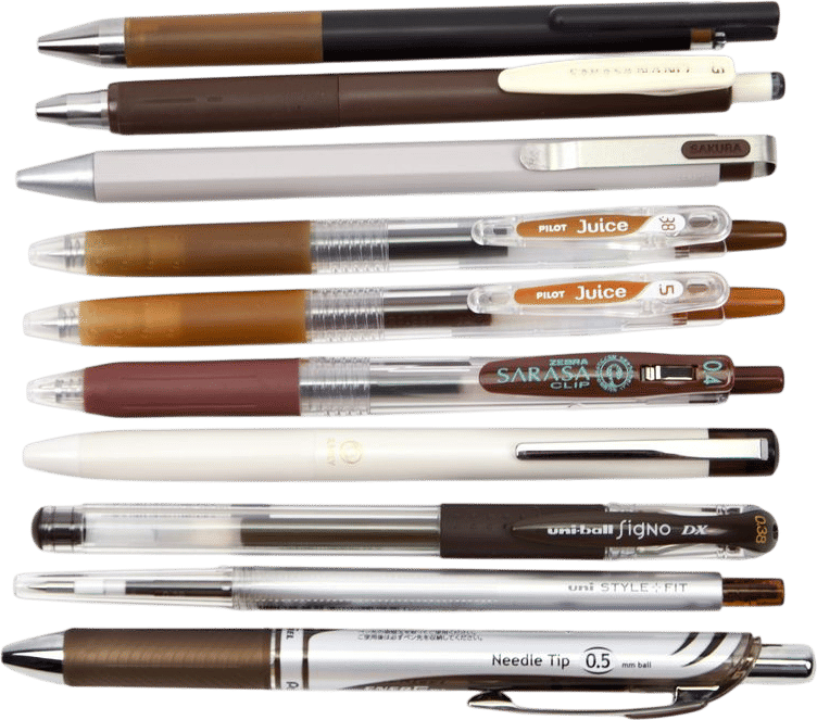 Brown Pen Sampler Set - Tokyo Pen Shop