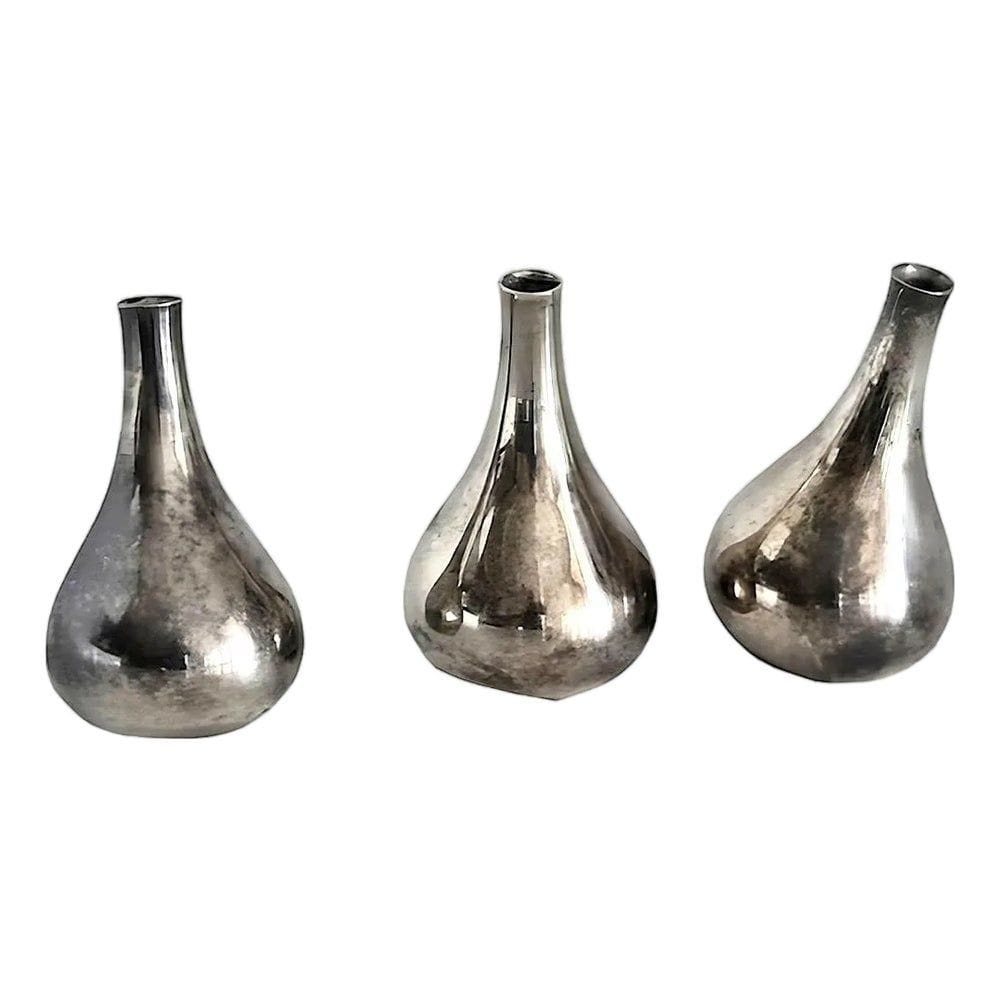 1960s Dansk Silver Onion Candle Holders (Jens H Quistgaard)