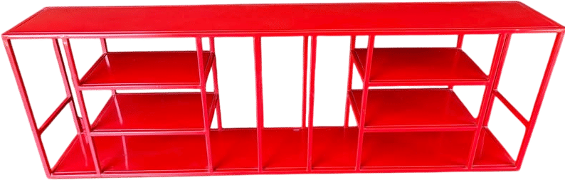 CB2 Mondrian Red Media Storage Unit