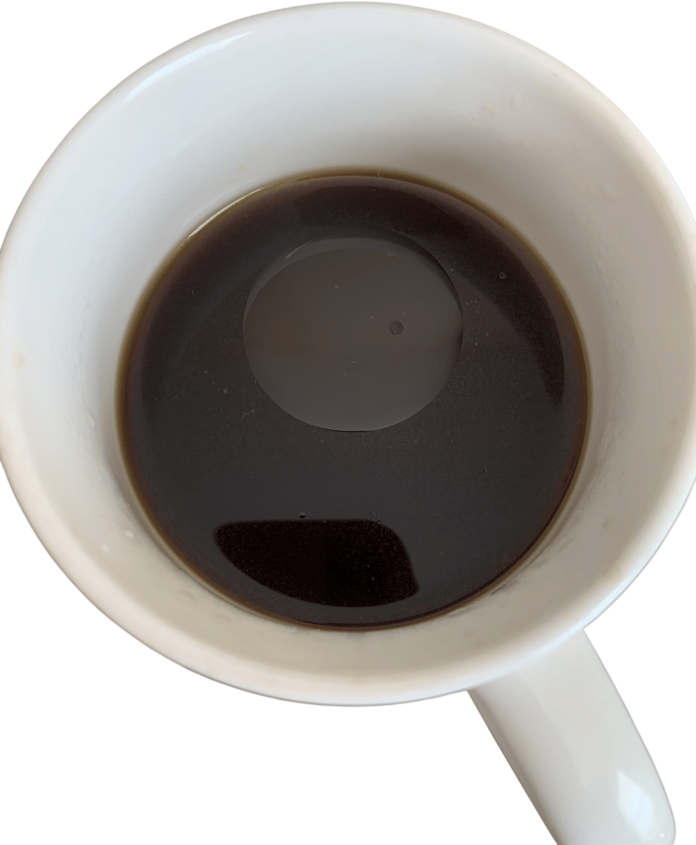 Black coffee with slab of butter, cinnamon, and pinch of salt