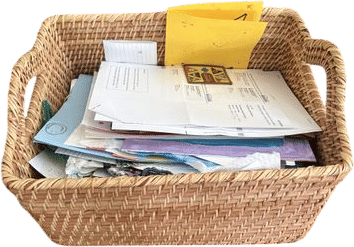the paper bin
