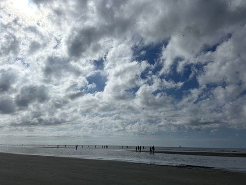 walking on the sandbar