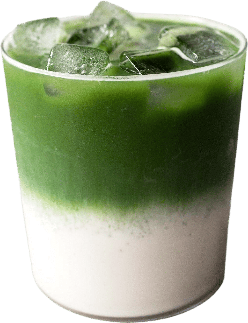 Iced matcha latte
