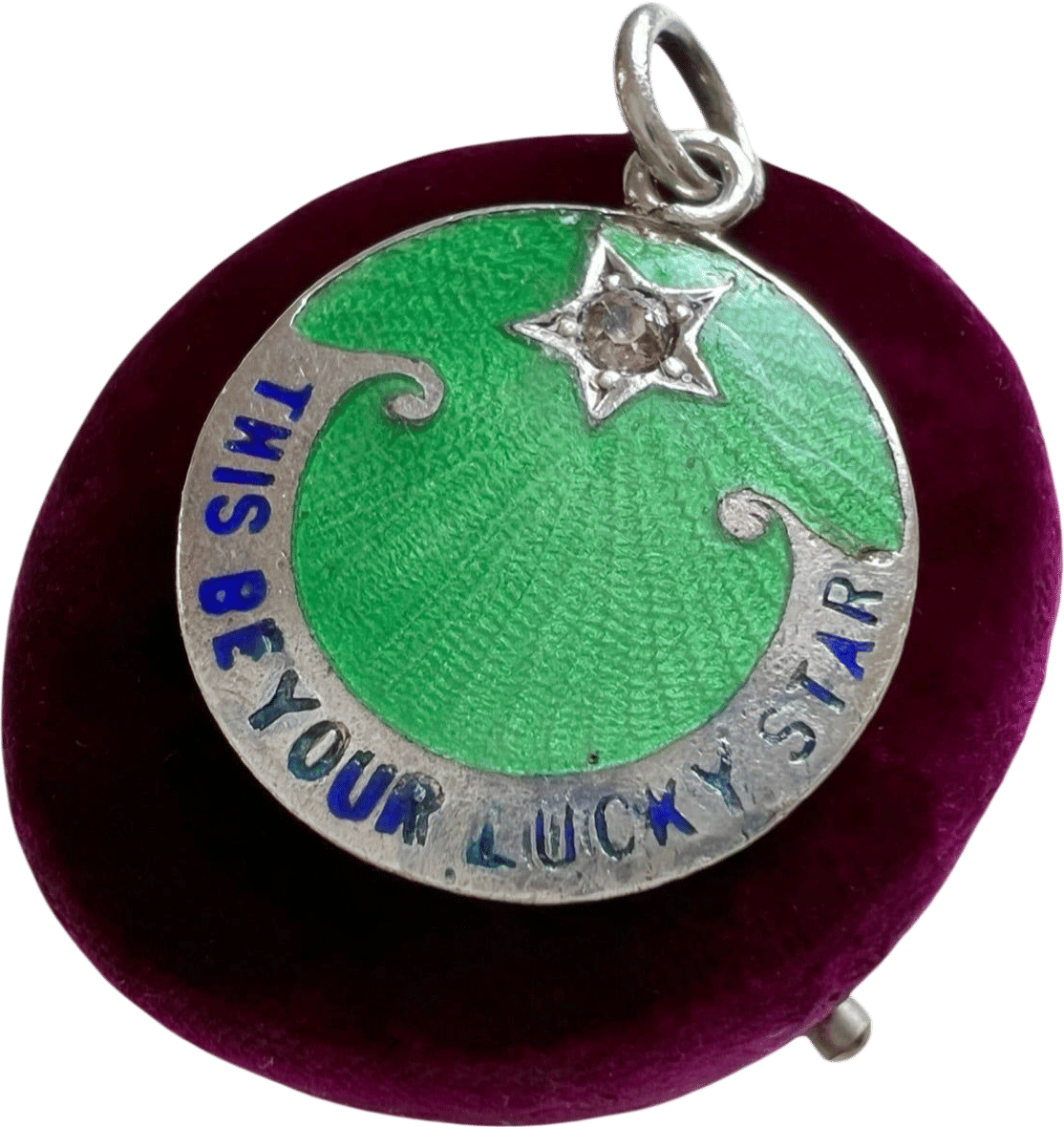 Antique 'This Be Your Lucky Star' Pendant