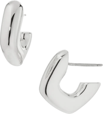 Madewell Sculptural Huggie Hoop Earrings