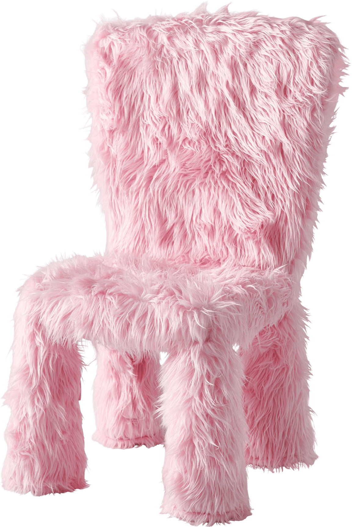 Faux fur chair cover