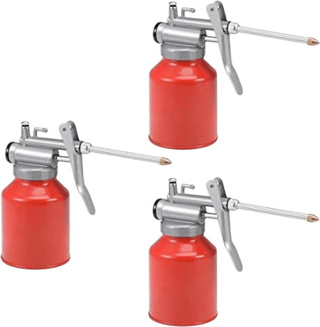 uxcell 250ML Metal High Pressure Oiler Pump Can