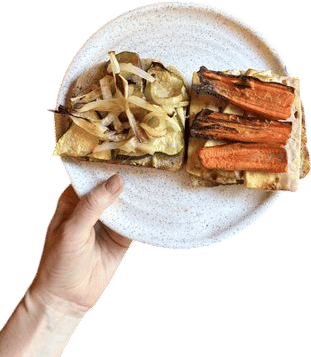 Roasted veggie sandwich