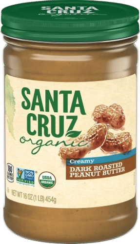 Santa Cruz Organic Creamy Dark Roasted Peanut Butter