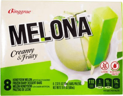 Melona Honeydew Melon Ice Bar (8 Bars)