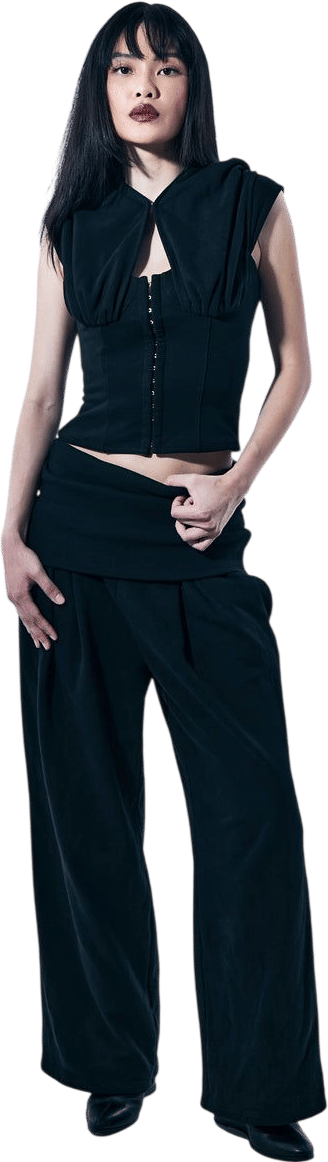 Hooded Corset Top