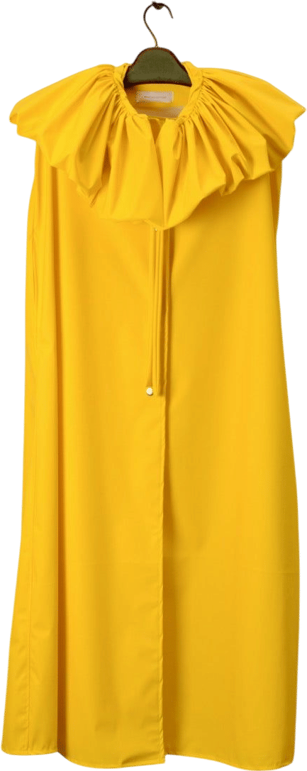 Maryam Keyhani Raincoat Cape with Ruffles