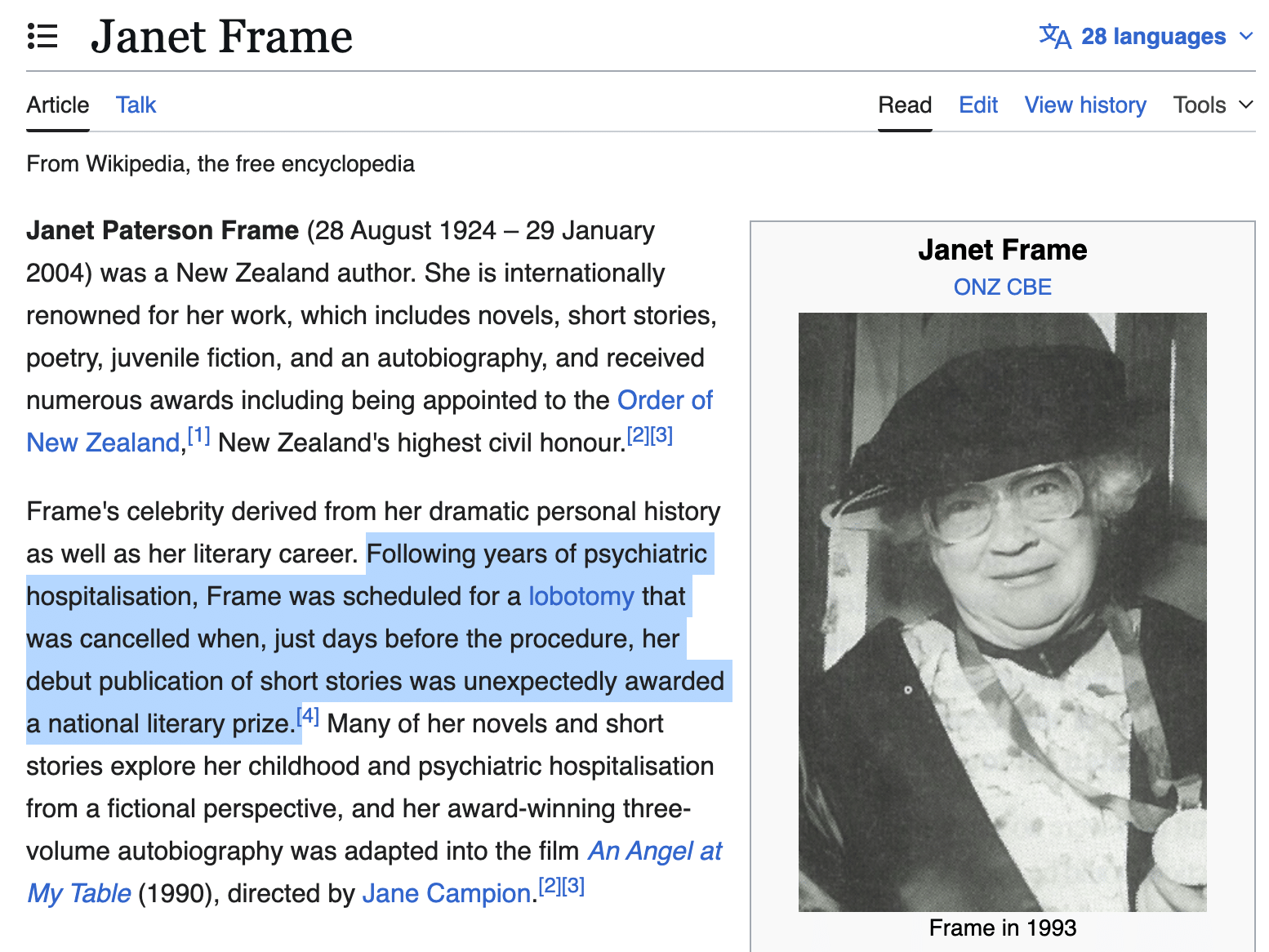 Janet Frame