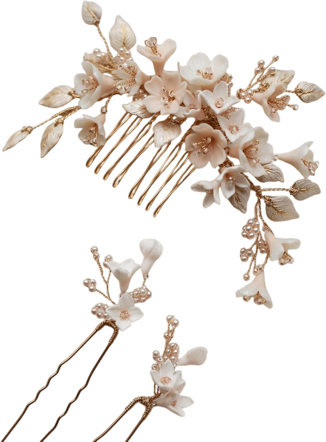 Tania Maras Cherry Blossom Wedding Hair Pieces