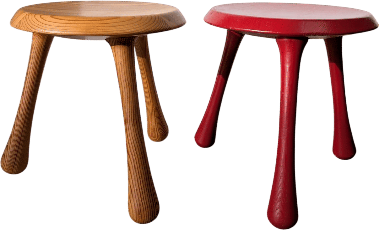 Vintage Habitat Wooden Milking Stool (2004)