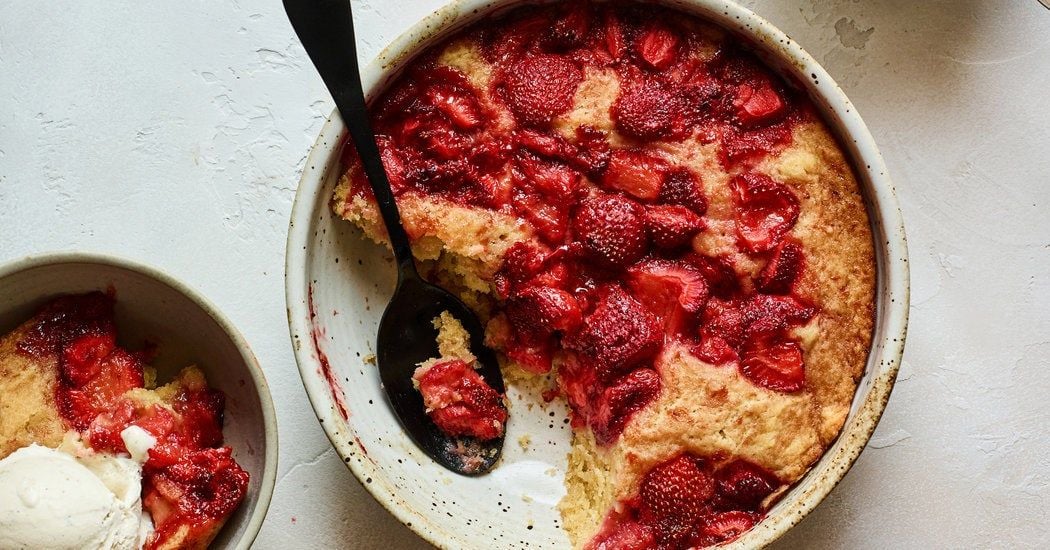 Strawberry Spoon Cake Recipe