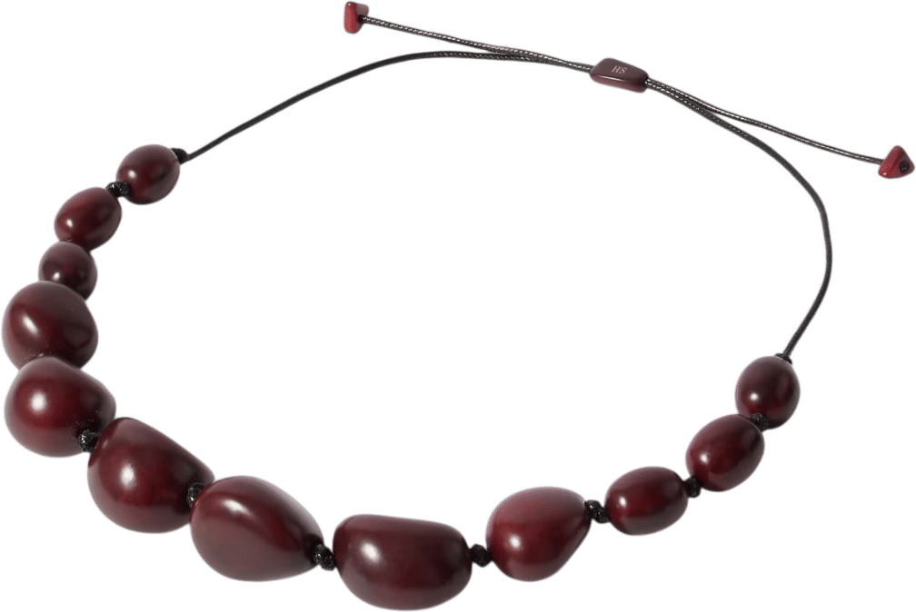 The Statement Tagua and Leather Necklace