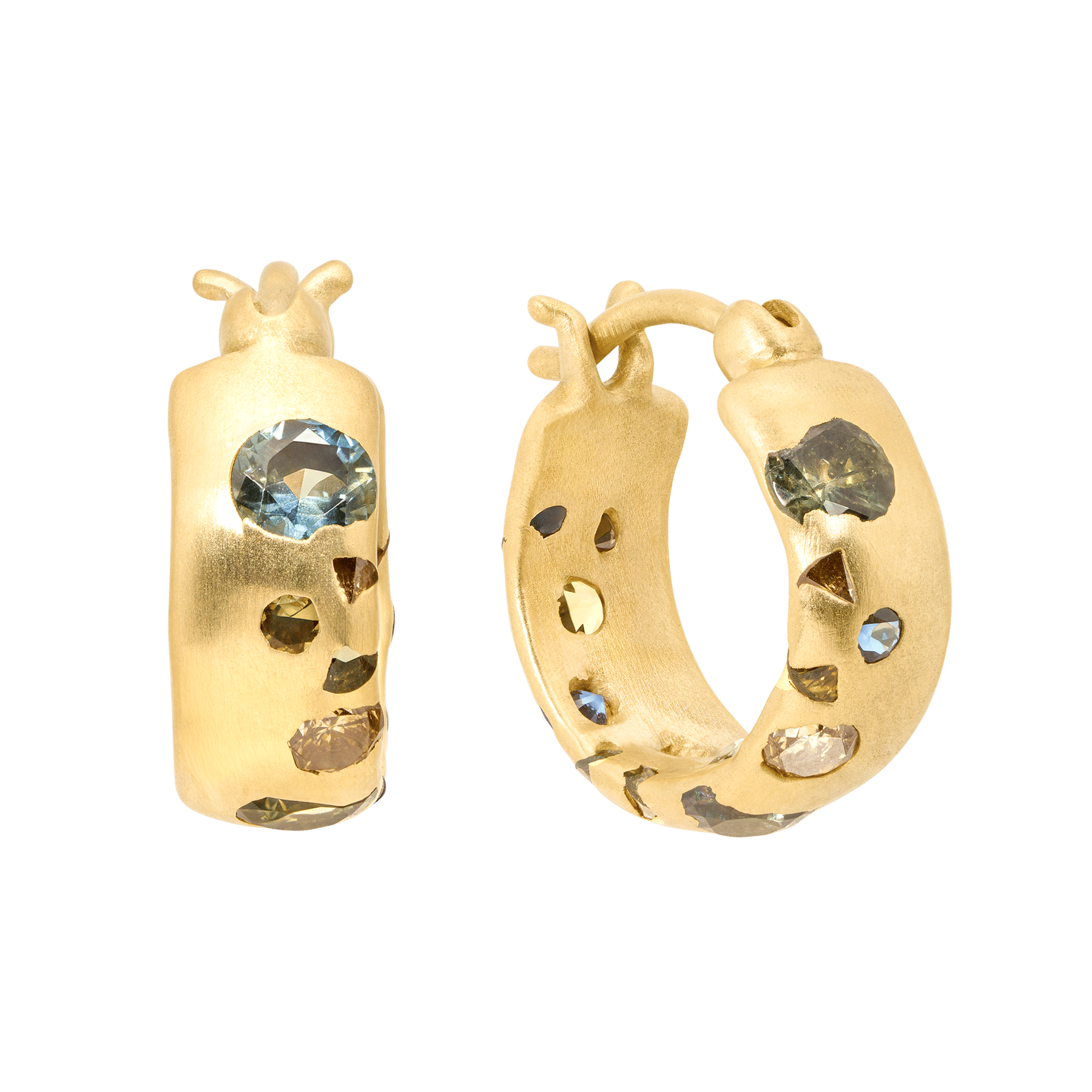 Cypress Confetti Chubby Hoop Earrings